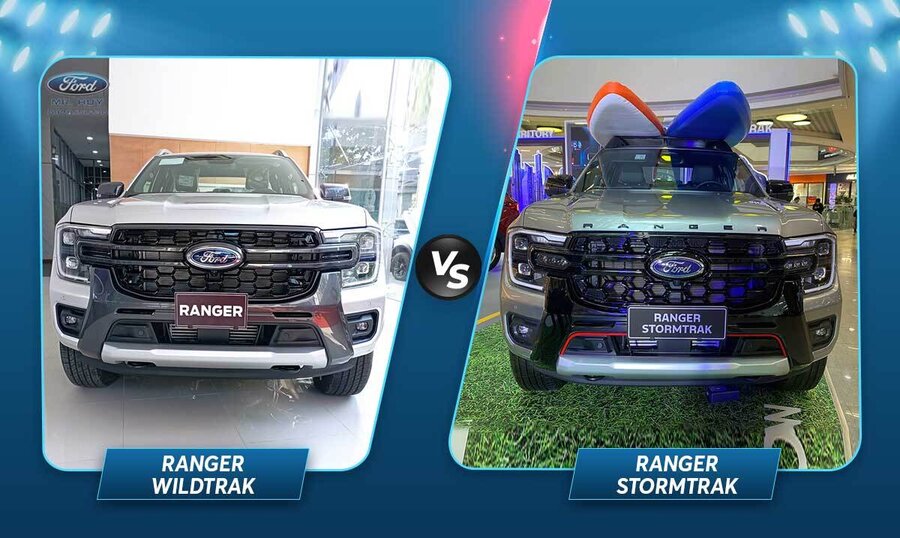 Sự Lựa Chọn Hoàn Hảo Giữa Xe Ford Ranger Wildtrak Và Ford Ranger Strormtrak